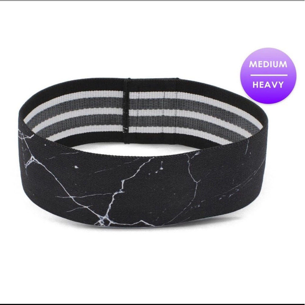 SuzieB Fitness- Black Marble Glute Band (NWOT)